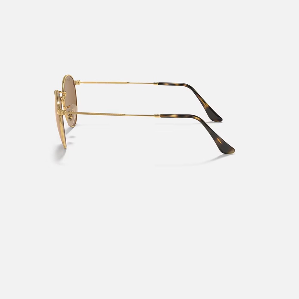 Ray-Ban Gold Frame Sunglasses with Pink Lenses - Picture 2 of 3